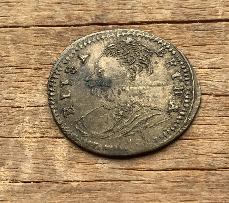 Early circa 1603 Elizabeth I token coin C3748